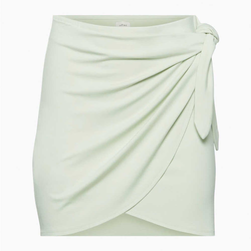 Artizia Wilfred Saturn Mini Wrap Skirt in White